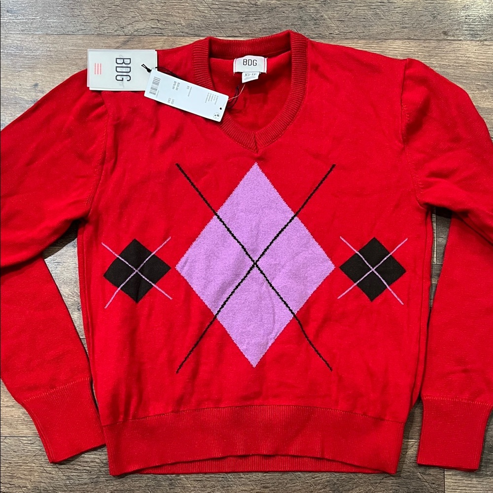 BDG Urban Outfitters Argyle Sweater